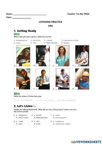 Tactics Basic - Listening - Jobs