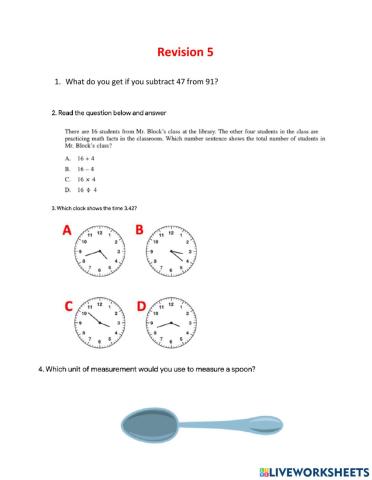 Practice Questions 5