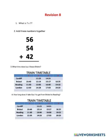 Practice Questions 8