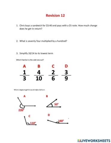 Practice Questions 12
