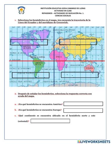 Repasemos - Actividad de nivelación No. 1