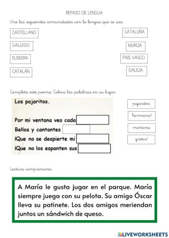 Repaso lengua 5
