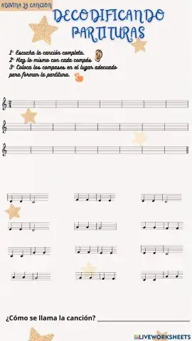 Adivina la canción. Decodificar canciones