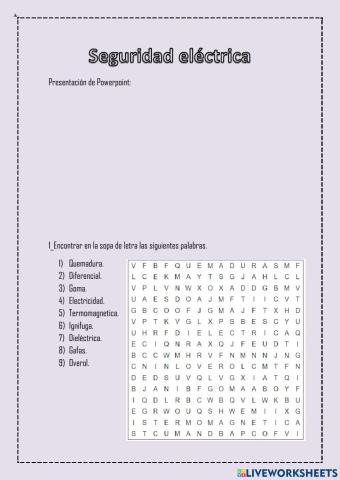 Seguridad Eléctrica