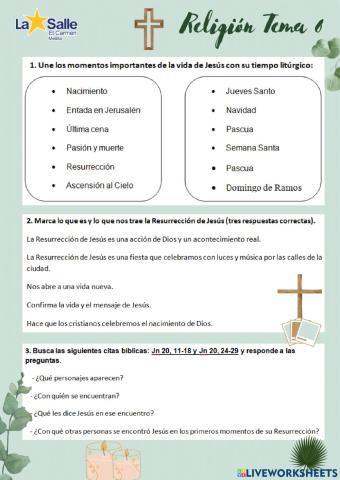 Religión Tema 6 5º