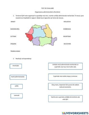 Organizarea administrativă a României