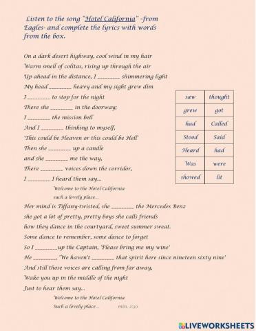 Song-Hotel California