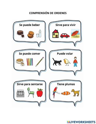 Comprensión de Ordenes