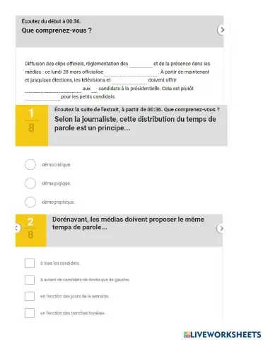 L'élection en France 2022