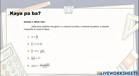 Rational Expressions