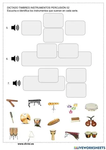 DICTADO TÍMBRICO (Instrumentos de Percusión 02)