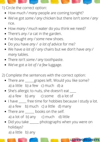 Countables and Uncountables words