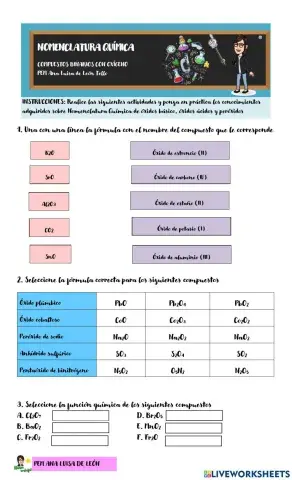 Compuestos binarios con oxígeno