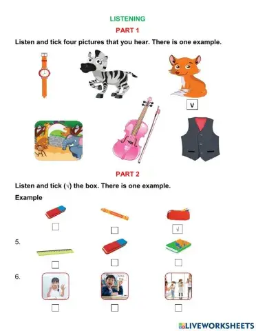 Smart start 2 unit 10 LISTENING TEST