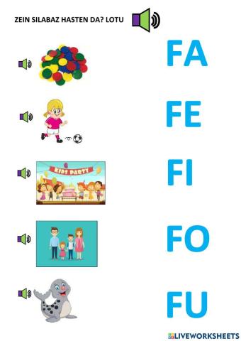 Zein silabaz hasten da? F