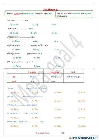 Mega goal 4 - unit 4 lesson 11