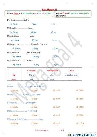 Mega goal 4 - unit 4 lesson 11