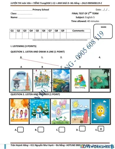 5- the final exam - test 3 - term 2