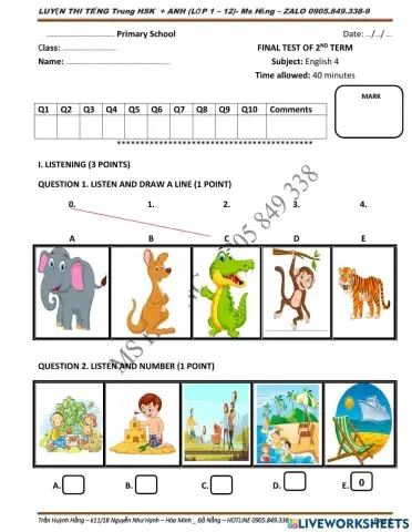 4- the final exam - test 2 - term 2