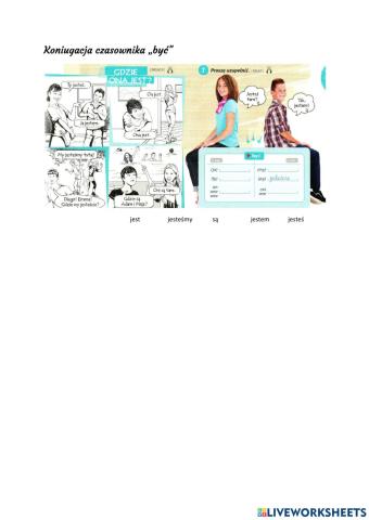 Koniugacja czasownika „być”