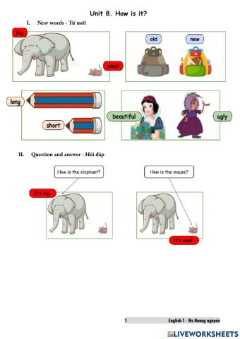 E1U8 How is it? -nuongnguyen