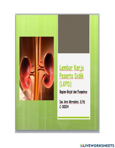 Lkpd bagian dan fungsi ginjal