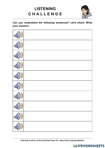 Listening Challenge