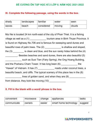 Smart world 6 term 2 final reading test
