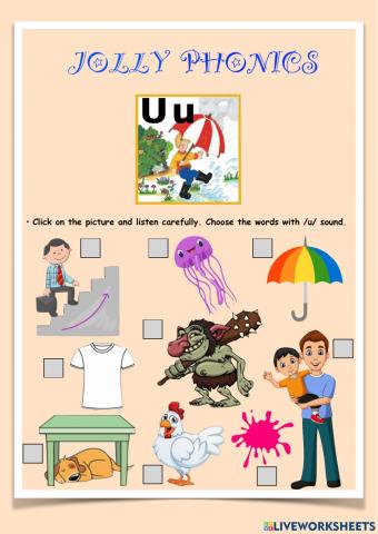 Jolly Phonics -u-