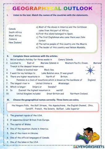 Geographycal outlook