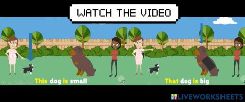 Demonstrative Pronouns - That and This song