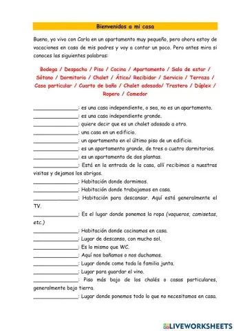 Bienvenidos a mi casa