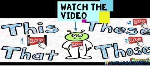 Demonstrative Pronouns That-This These-Those activities