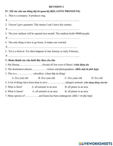 Ôn tập hk2 anh 10 bài 2