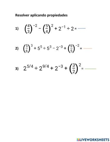 Propiedades de la potenciación