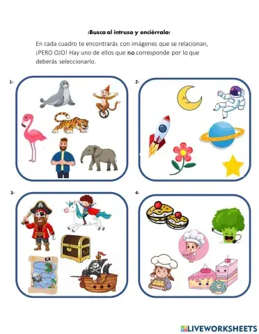 Encuentra al intruso