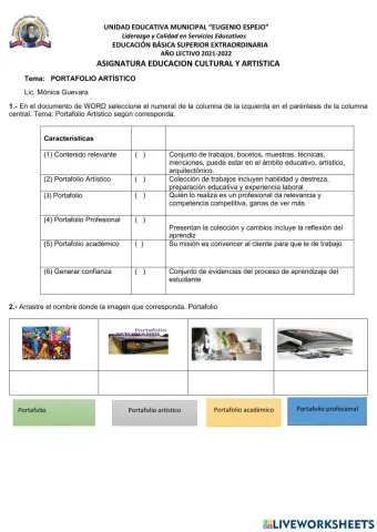 Portafolio Artistico