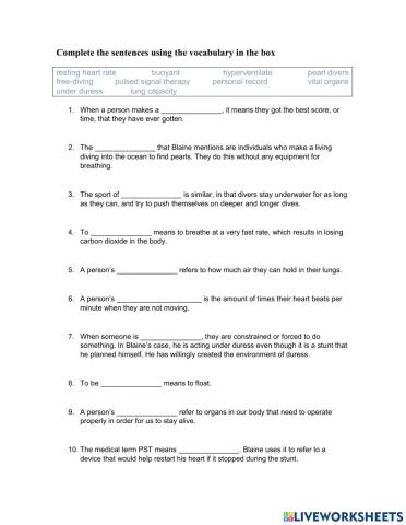 Unit 5 lesson C vocabulary