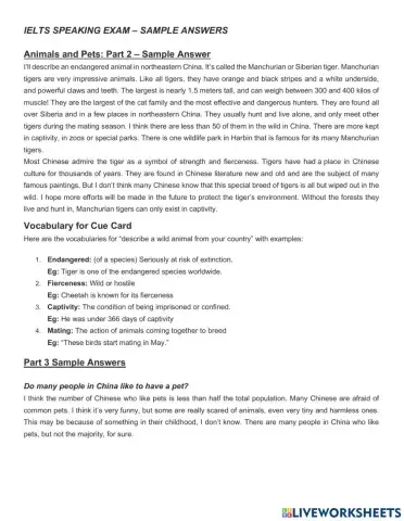 OC2 L18 - Animals and Pets