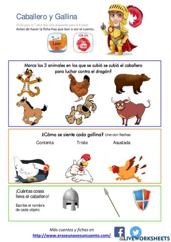 Caballero y Gallina. 6-7 años