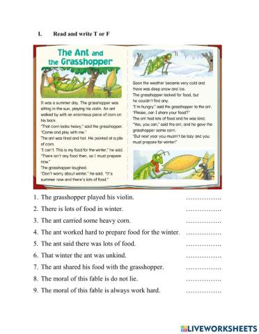 Ff5- the ant and the grasshopper