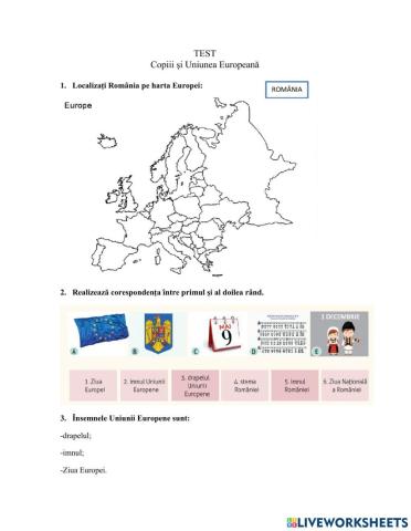 TEST-Copiii și Uniunea Europeană