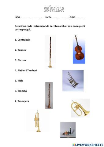 Instruments de la cobla