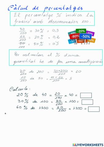 Percentatges