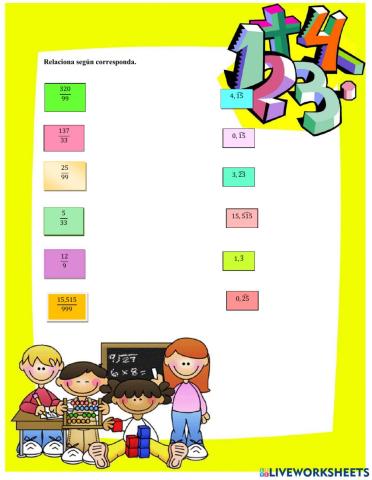 Generatriz  de decimales puros