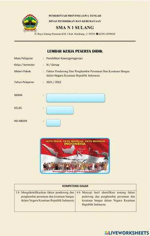 Persatuan dan kesatuan