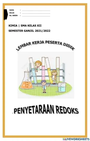 Lkpd kimia xii penyetaraan redoks
