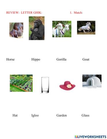 Review grade 1 phonic letter f-k