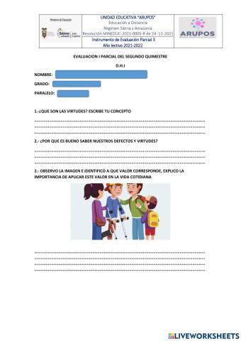 Evaluaciòn de d.h.i