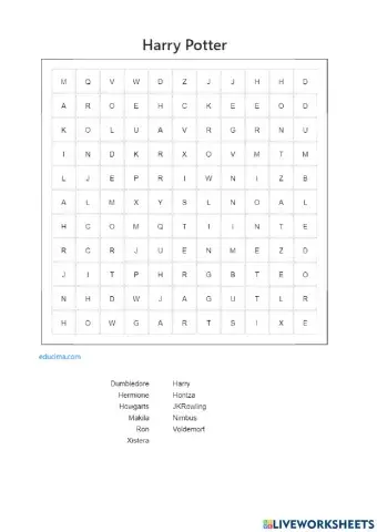 HIZKI ZOPA Harry Potter